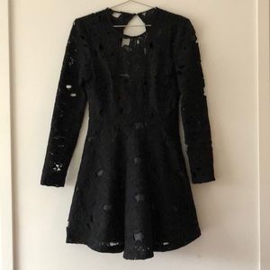NWT Misguided Long Sleeve Open Back Lace Dress!
